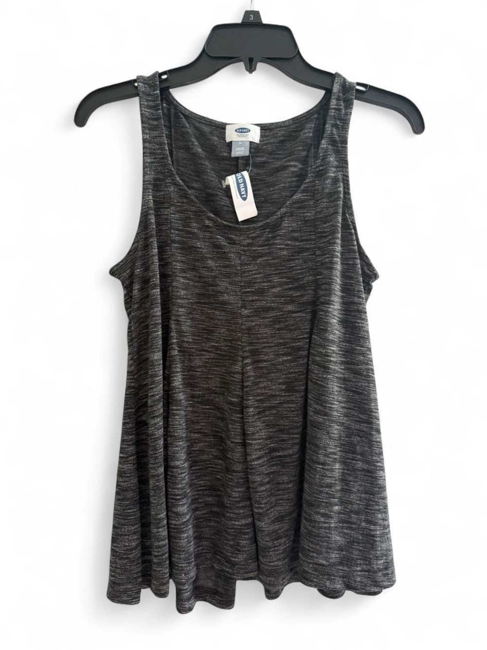 NWT Old Navy Heather Charcoal Tank Top - Scoop Neck A-Line